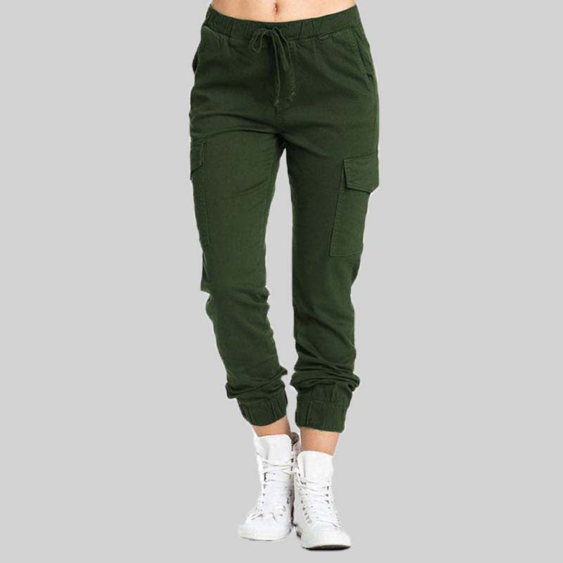 Damen Cargo-Jogger-Hose mit Kordelzug-Pants for Women-Alpenkind