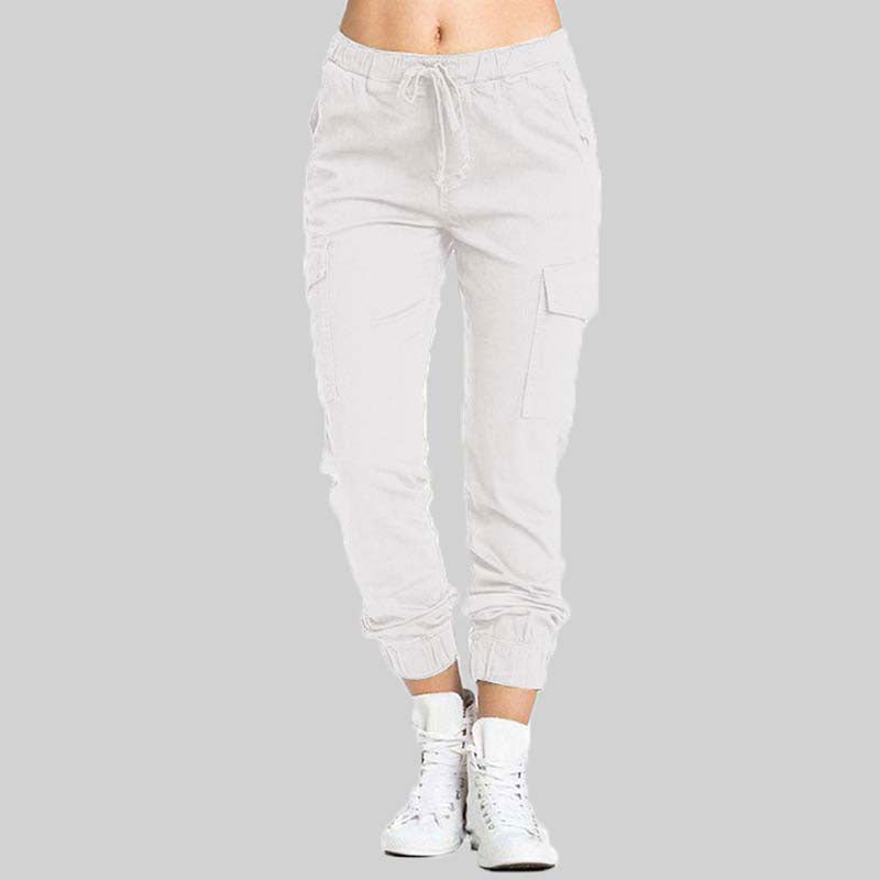 Damen Cargo-Jogger-Hose mit Kordelzug-Pants for Women-Alpenkind