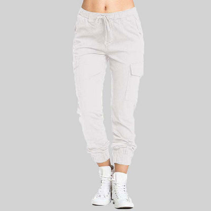 Damen Cargo-Jogger-Hose mit Kordelzug-Pants for Women-Alpenkind