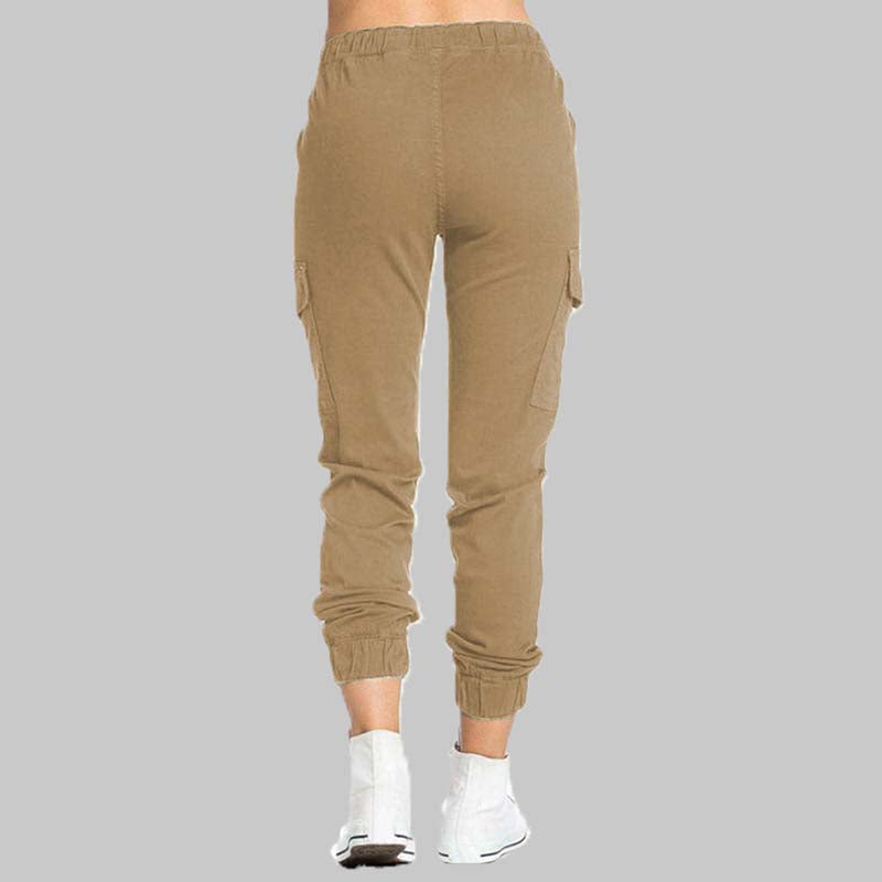 Damen Cargo-Jogger-Hose mit Kordelzug-Pants for Women-Alpenkind