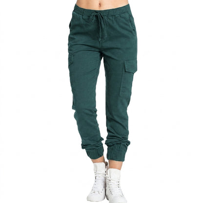 Damen Cargo-Jogger-Hose mit Kordelzug-Pants for Women-Alpenkind