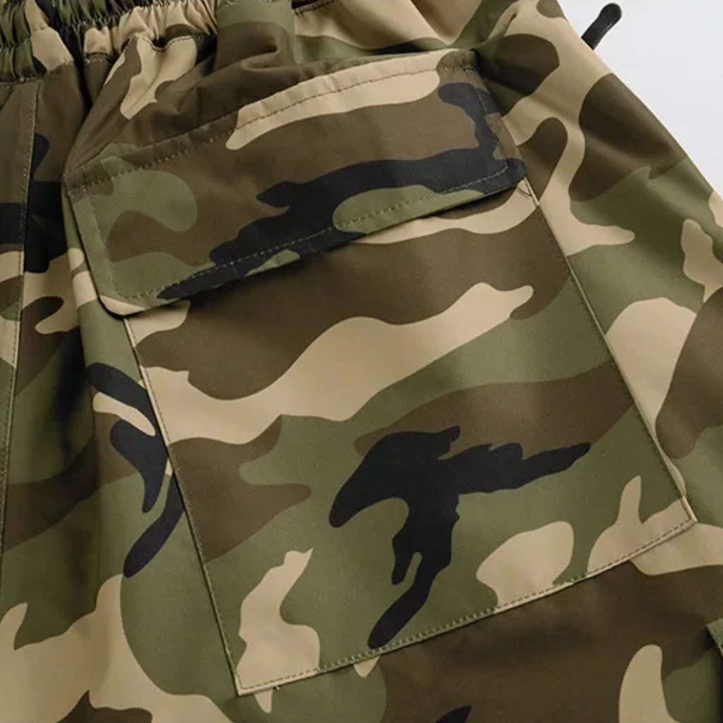 Damen Cargo-Snowboardhose mit Camouflage-Muster-Pants for Women-Alpenkind