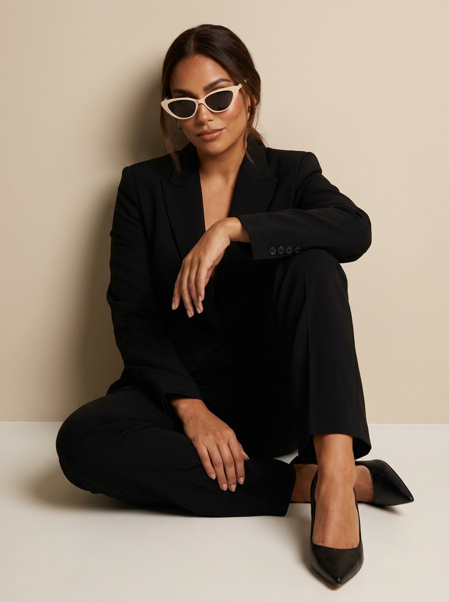 Damen Cat-Eye Sonnenbrille mit festem Gestell-Glasses for women-Alpenkind