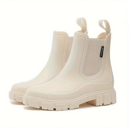 Damen Chelsea-Stiefeletten mit elastischen Seiteneinsätzen und Profilsohle-Footwear for women-Alpenkind