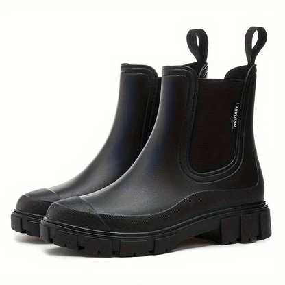 Damen Chelsea-Stiefeletten mit elastischen Seiteneinsätzen und Profilsohle-Footwear for women-Alpenkind