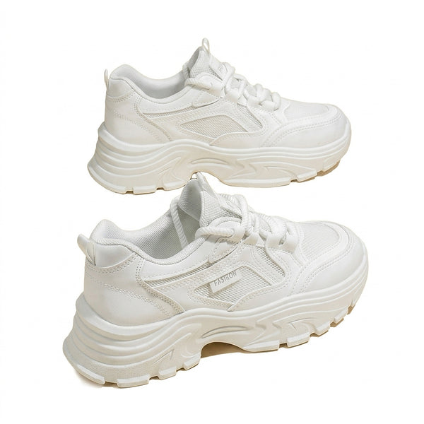 Damen Chunky-Plateau-Sneaker mit Schnürung-Footwear for women-Alpenkind