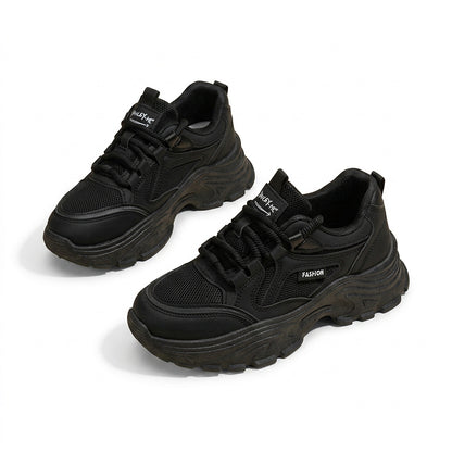 Damen Chunky-Plateau-Sneaker mit Schnürung-Footwear for women-Alpenkind