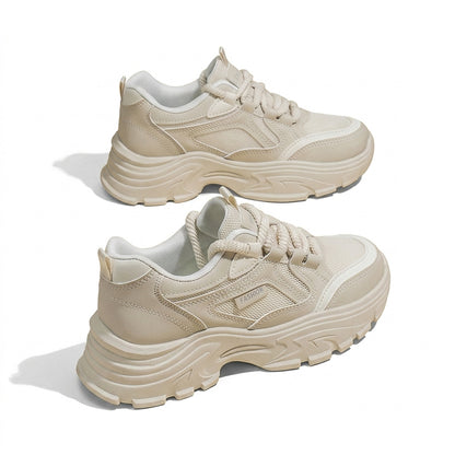 Damen Chunky-Plateau-Sneaker mit Schnürung-Footwear for women-Alpenkind