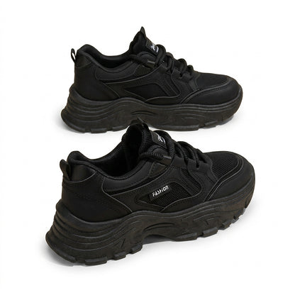Damen Chunky-Plateau-Sneaker mit Schnürung-Footwear for women-Alpenkind