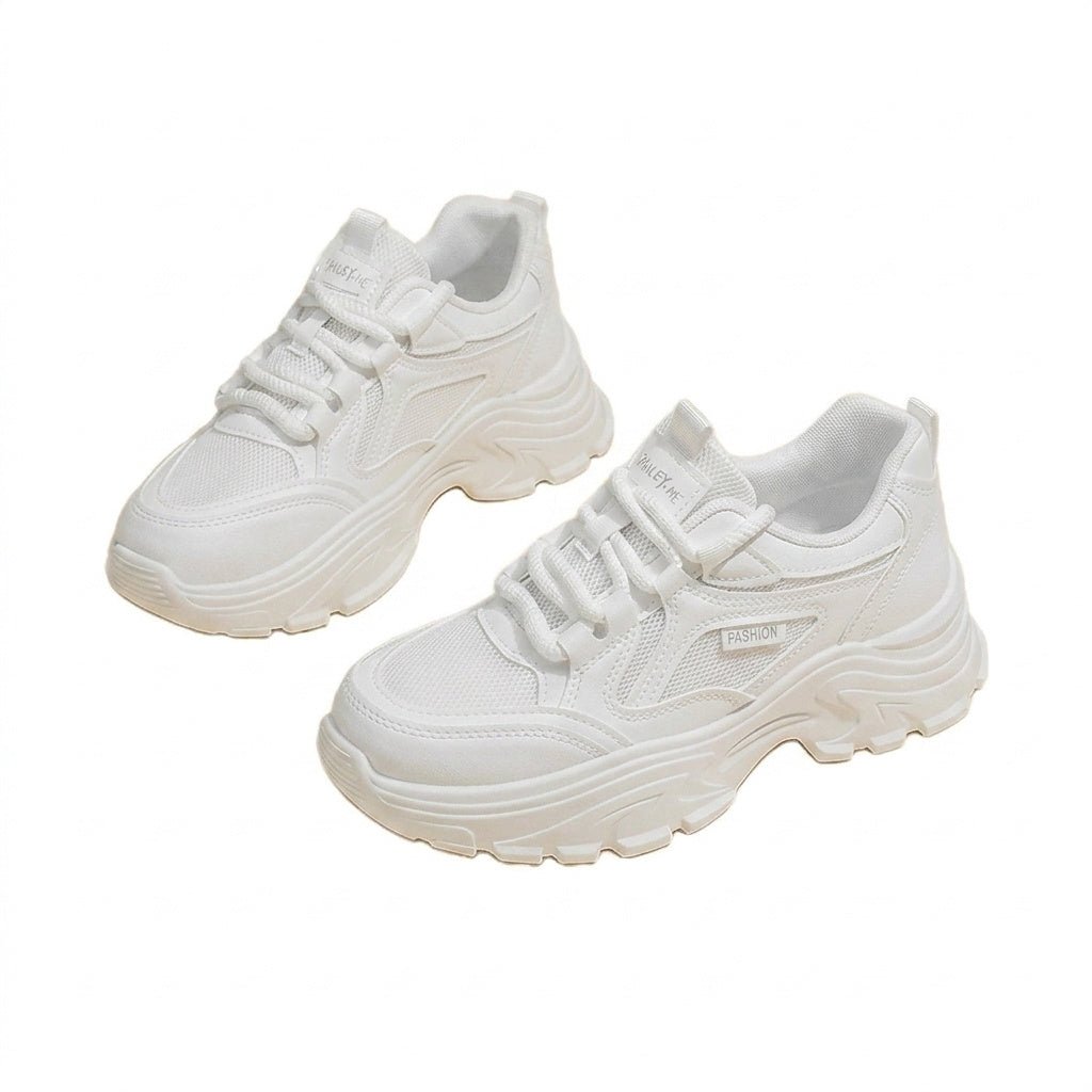 Damen Chunky-Plateau-Sneaker mit Schnürung-Footwear for women-Alpenkind