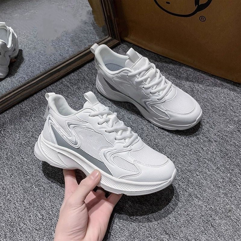 Damen Chunky Schnür-Sneaker mit Mesh-Einsätzen-Footwear for women-Alpenkind