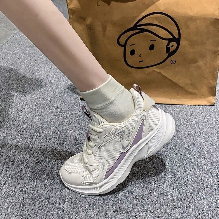 Damen Chunky Schnür-Sneaker mit Mesh-Einsätzen-Footwear for women-Alpenkind