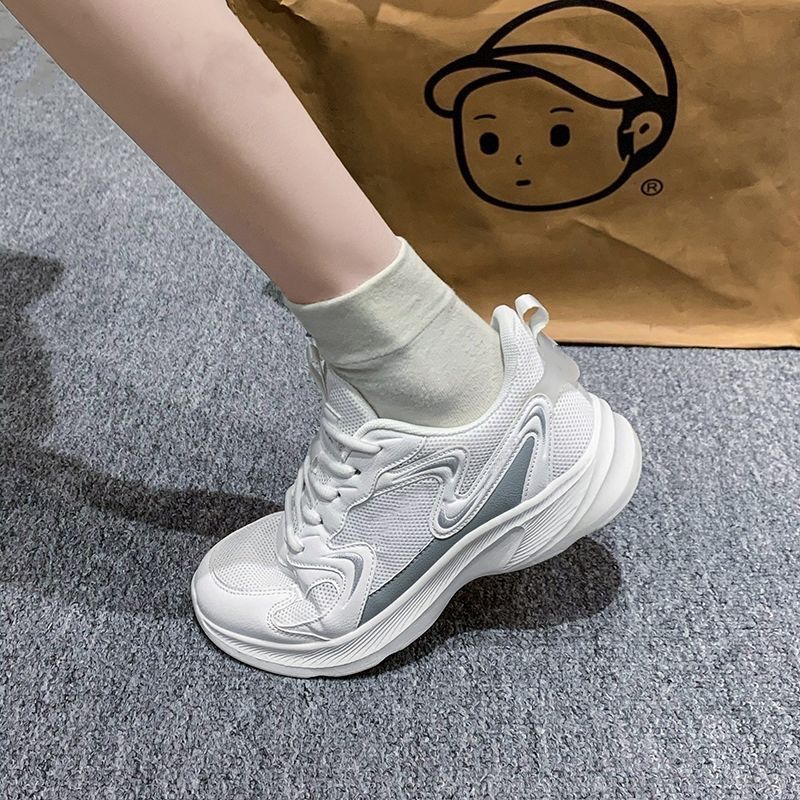 Damen Chunky Schnür-Sneaker mit Mesh-Einsätzen-Footwear for women-Alpenkind