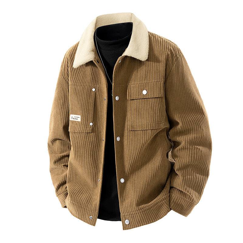 Damen-Cordjacke mit Sherpa-Futter-Jacket for women-Alpenkind