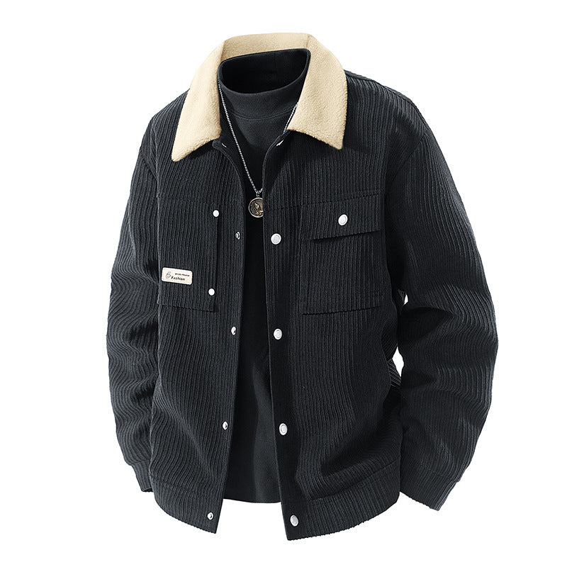 Damen-Cordjacke mit Sherpa-Futter-Jacket for women-Alpenkind