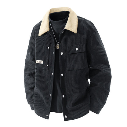 Damen-Cordjacke mit Sherpa-Futter-Jacket for women-Alpenkind