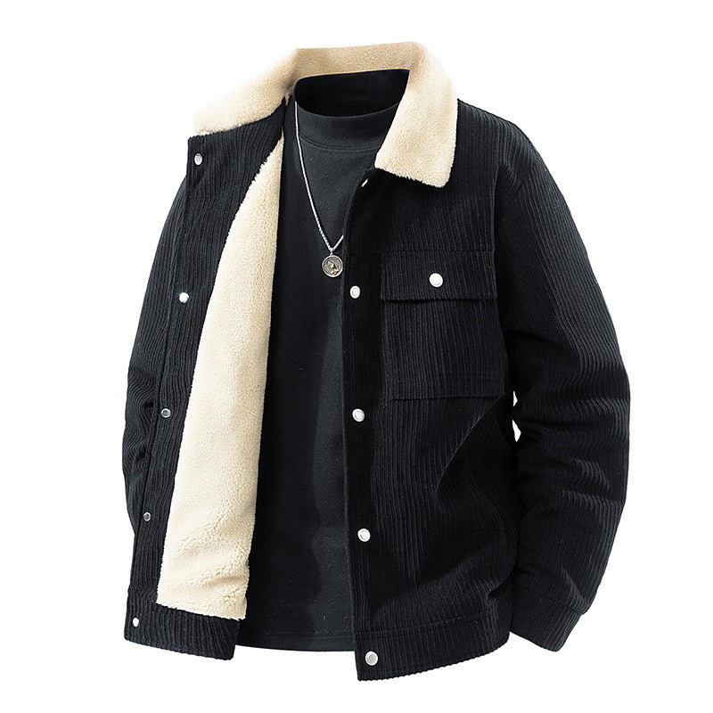 Damen-Cordjacke mit Sherpa-Futter-Jacket for women-Alpenkind