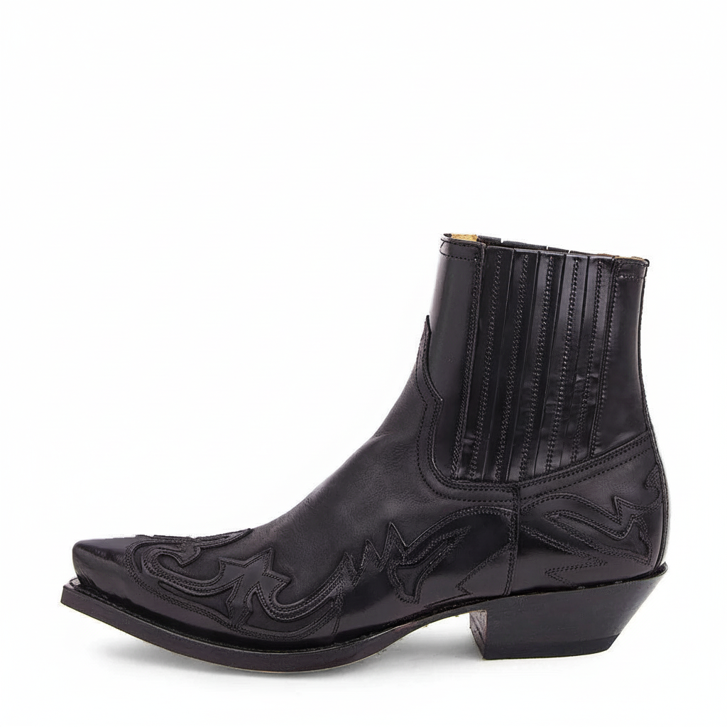 Damen Cowboystiefel mit Ziernähten-Footwear for women-Alpenkind