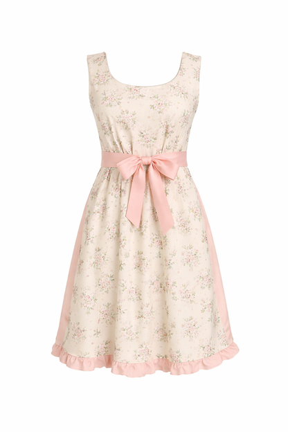 Damen Dirndl Kleid mit Herzösen, Frontschnürung und Bindegürtel-Dirndl for Women-Alpenkind