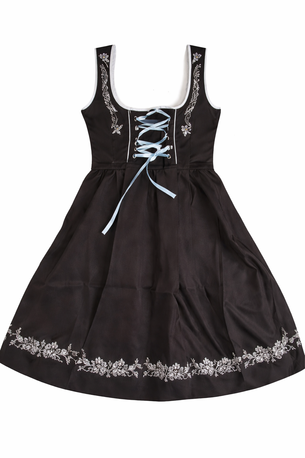 Damen Dirndl Kleid mit Stickerei, Schnürung und Schürzenband-Dirndl for Women-Alpenkind