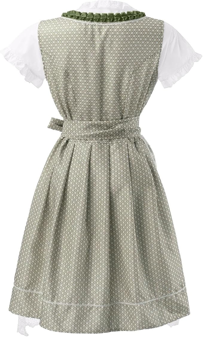 Damen Dirndl Set mit Schnürung und Schürze-Dirndl for Women-Alpenkind