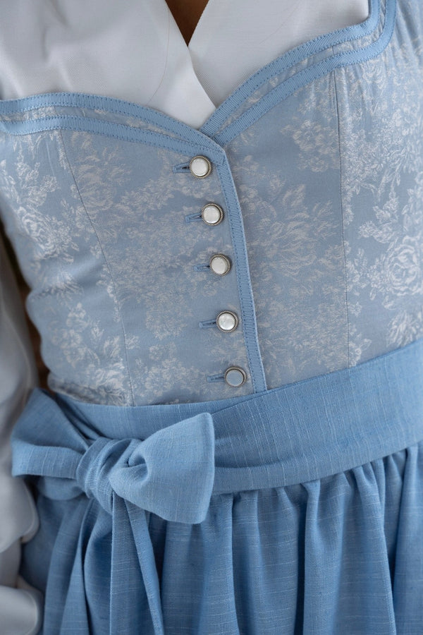 Damen Dirndl Set mit Schürze und Blumenmuster-Dirndl for Women-Alpenkind