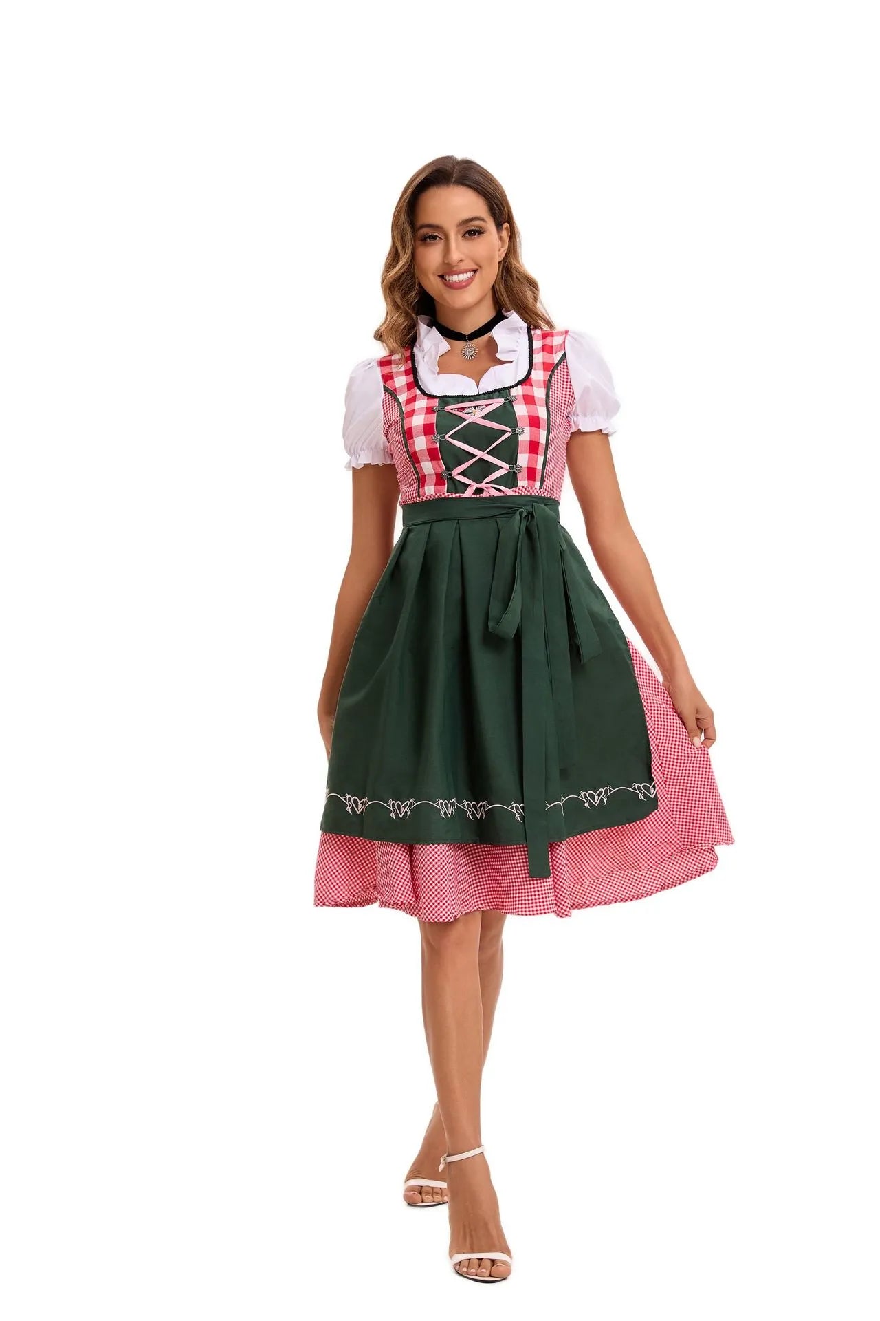 Damen Dirndlkleid Set mit Schürze und Bluse-Dirndl for Women-Alpenkind