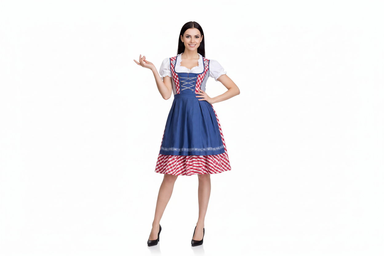 Damen Dirndlkleid Set mit Schürze und Bluse-Dirndl for Women-Alpenkind