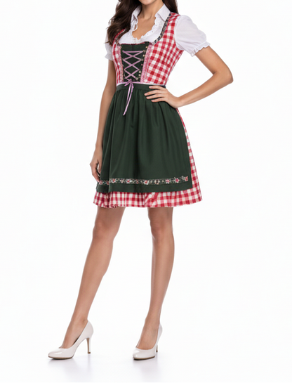 Damen Dirndlkleid Set mit Schürze und Bluse-Dirndl for Women-Alpenkind