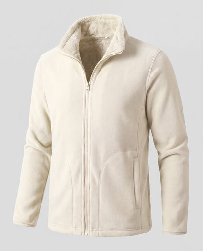 Damen-Fleecejacke mit Stehkragen und durchgehendem Reißverschluss-Jackets & Coats for men-Alpenkind