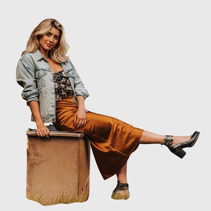 Damen Geschlossene Ankle-Boots mit Seitlichen Ausschnitten, Drei Schnallenriemen und Blockabsatz-Footwear for women-Alpenkind