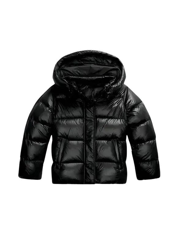 Damen Gesteppte Kurzjacke mit Kapuze-Women Outerwear-Alpenkind