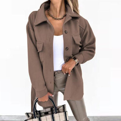 Damen-Hemdjacke mit Knopfleiste-Shirts for women-Alpenkind