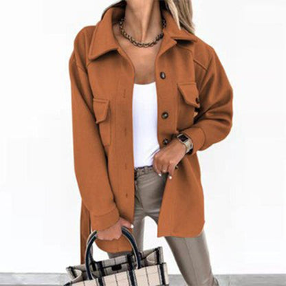 Damen-Hemdjacke mit Knopfleiste-Shirts for women-Alpenkind