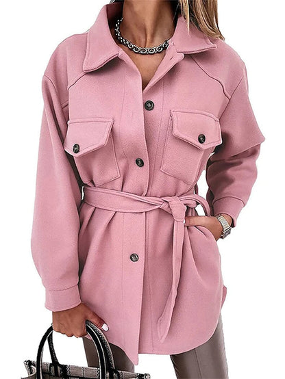 Damen-Hemdjacke mit Knopfleiste-Shirts for women-Alpenkind