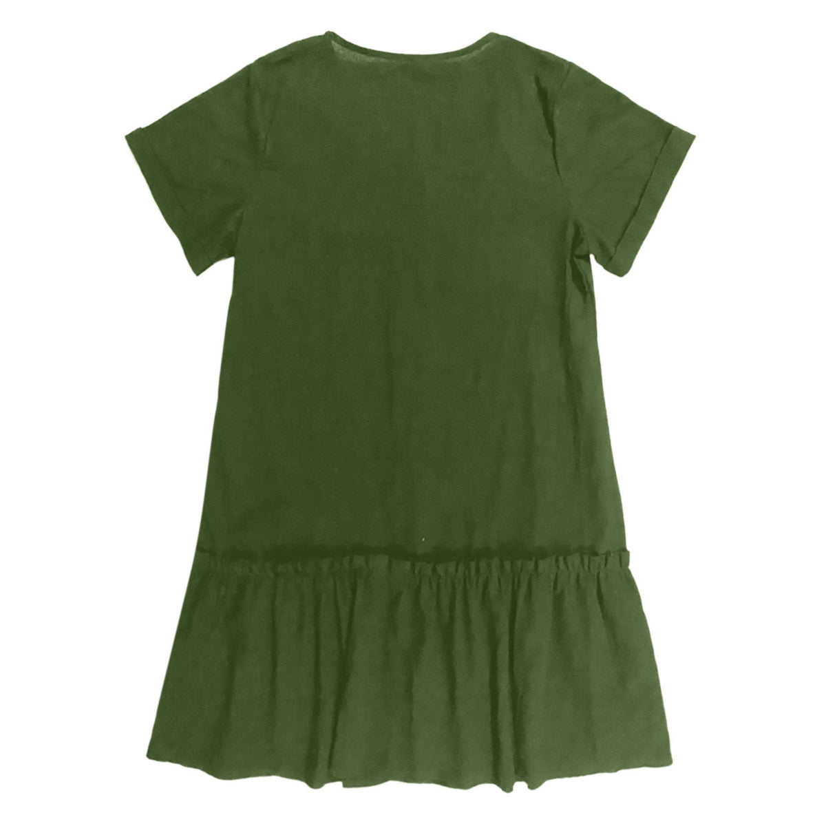 Damen-Hemdkleid mit Knopfleiste und kurzem Schnitt-Mini Dress-Alpenkind