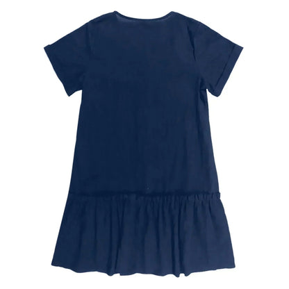 Damen-Hemdkleid mit Knopfleiste und kurzem Schnitt-Mini Dress-Alpenkind