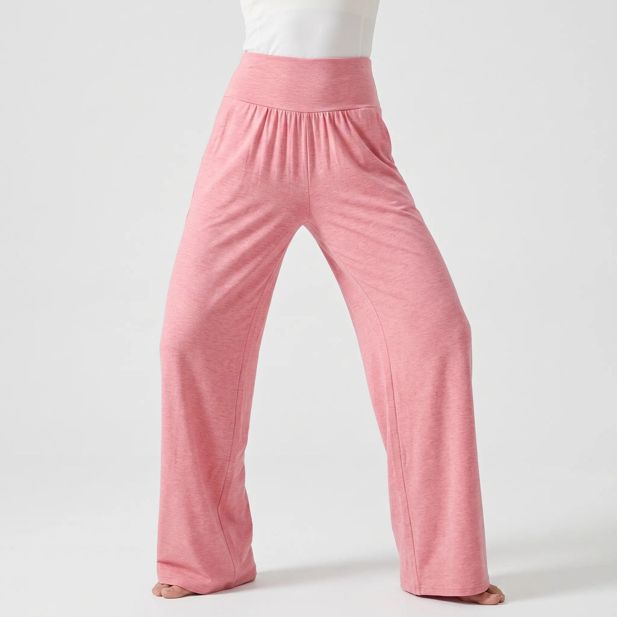 Damen High-Waist Lounge-Hose mit weitem Bein-Pants for woman-Alpenkind