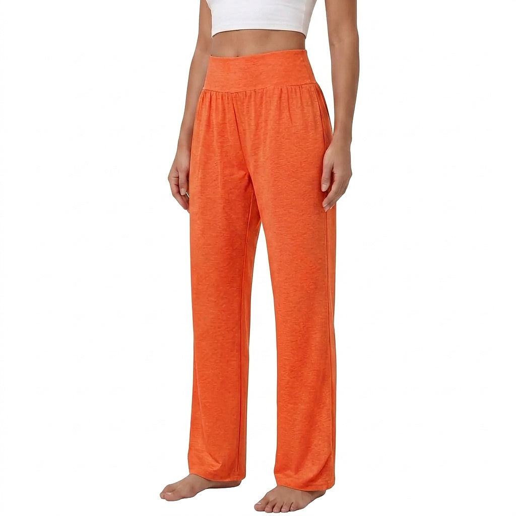 Damen High-Waist Lounge-Hose mit weitem Bein-Pants for woman-Alpenkind