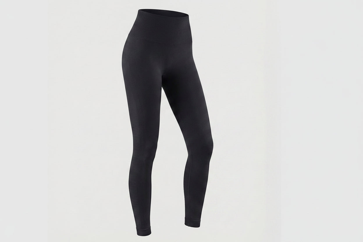 Damen High-Waist Nahtlose Leggings mit Strukturierten Panelnähten-Leggings for women-Alpenkind