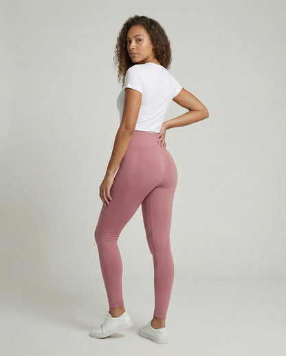 Damen High-Waist Nahtlose Leggings mit Strukturierten Panelnähten-Leggings for women-Alpenkind