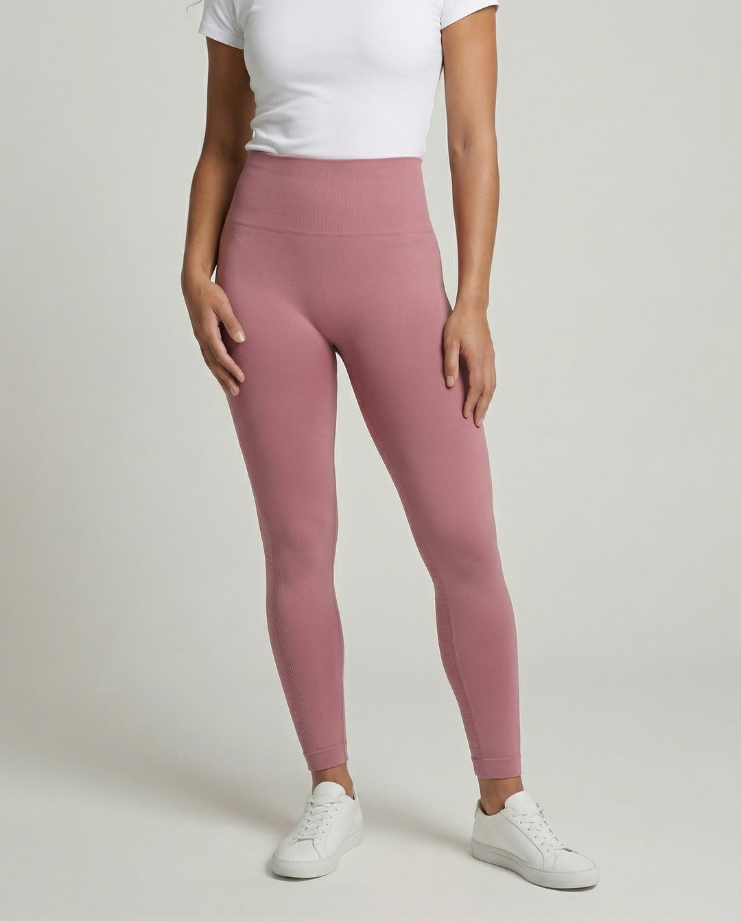 Damen High-Waist Nahtlose Leggings mit Strukturierten Panelnähten-Leggings for women-Alpenkind