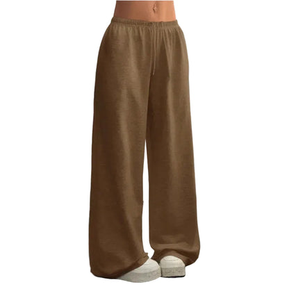 Damen Hose mit elastischem Bund und weitem Bein-Women Pants-Alpenkind