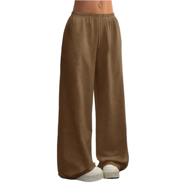 Damen Hose mit elastischem Bund und weitem Bein-Women Pants-Alpenkind