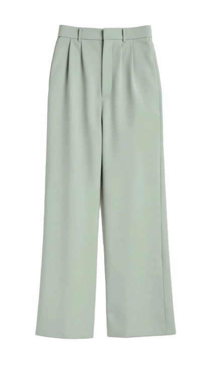 Damen Hose mit hohem Bund und weitem Bein-Women Pants-Alpenkind