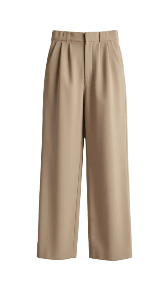 Damen Hose mit hohem Bund und weitem Bein-Women Pants-Alpenkind