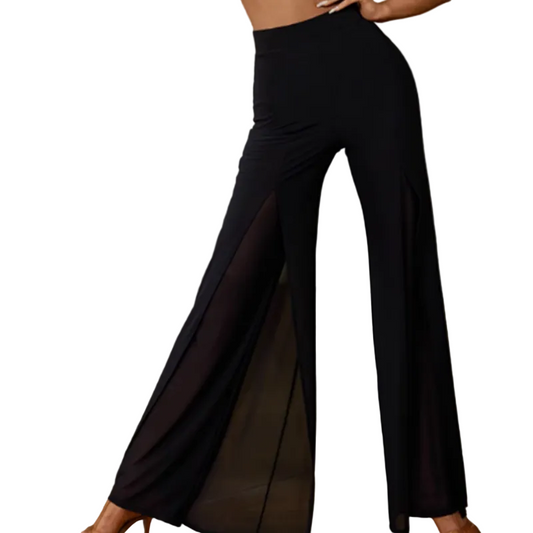 Damen Hose mit Überlappendem Rückendesign und Seiteneinsätzen-Women Pants-Alpenkind
