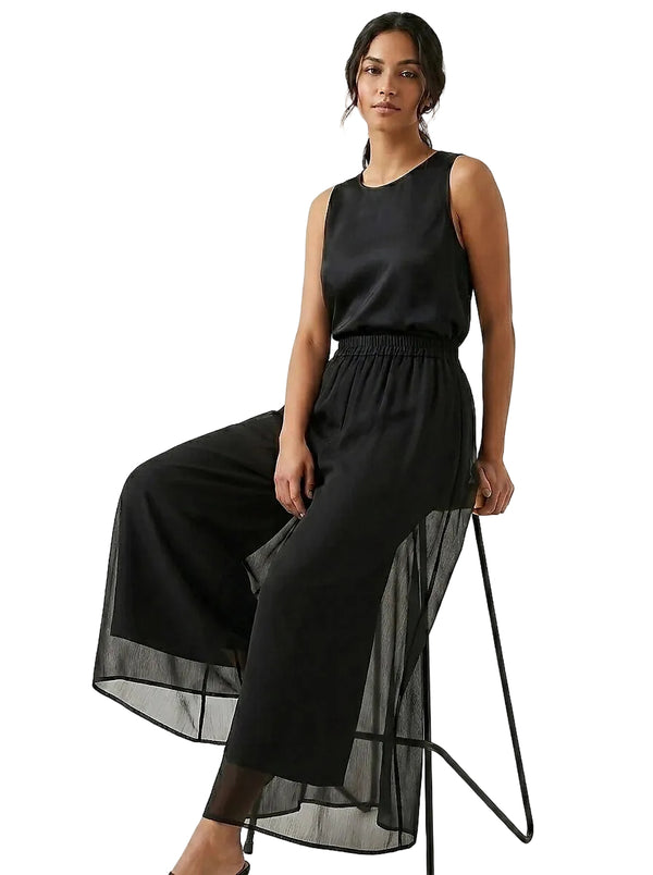 Damen-Hose mit weitem Bein und Chiffon-Überwurf-Pants for Women-Alpenkind