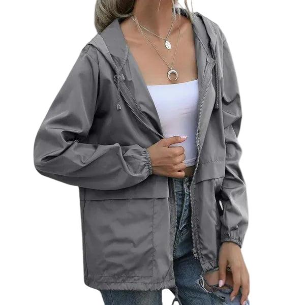 Damen Jacke mit Kapuze und Reißverschluss-Women Outerwear-Alpenkind