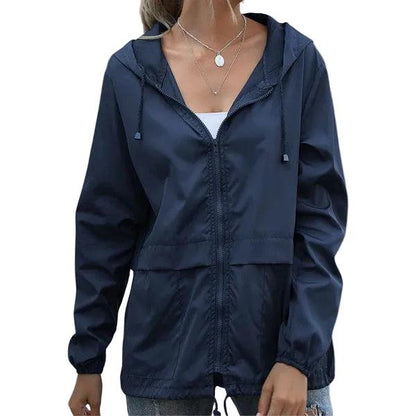 Damen Jacke mit Kapuze und Reißverschluss-Women Outerwear-Alpenkind